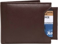 ree cope Men Casual, Trendy Brown Genuine Leather Wallet(10 Card Slots)