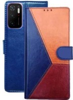 FOOLPROOF Flip Cover for Poco M3 Pro 5G(Multicolor, Blue, Brown, Black, Dual Protection)