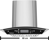 Fabiano B-THREE SS AUTO CLEAN MOTION SENSOR 60cm Auto Clean Wall Mounted Chimney(Silver 1300 CMH)