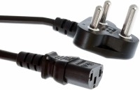 Power Cord| Power Cable| Computer Cable for Desktop| Printer Cable| Cable for PC 1.5 m Power Cord(Compatible with Computer, Desktop, Monitor, Printer and more, BLACK)