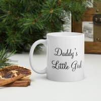 Chitrangi Craft Chitrangi Daddy's Little Girl Printed White Coffee Best Gift for- father Papa Dad -350ml Ceramic Coffee Mug(350 ml)