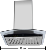 Fabiano GOLDSTAR SS AUTO CLEAN 90cm Auto Clean Wall Mounted Chimney(Silver 1180 CMH)