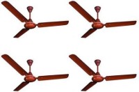 Crompton Sea bliss 4 1200 mm Silent Operation 3 Blade Ceiling Fan(brown, Pack of 4)