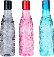 Case4You Resusable, Leak Proof Plastic Water Bottle Set of 4,Multicolor 1000 ml Bottle(Pack of 3, Multicolor, Plastic)
