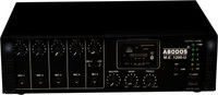 ABODOS Professional ME-1200U High Quality PA Amplifier with Bluetooth, FM , USB Player, 5 Mic Input 120 W AV Power Amplifier (Black) 120 W AV Power Amplifier(Black)