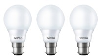 WIPRO 20w b22 white led bulb pack of-03 5 W Globe B22 LED Bulb(White, Pack of 3)