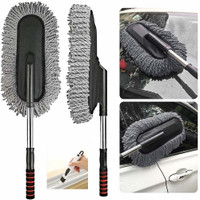 Bhagat Microfiber Flexible Duster Car Wash | Car Cleaning Accessories | Microfiber | Brushes | Dry/Wet Home, Kitchen, Office Cleaning Brush with Expandable Handle 0 Car Dash Switch Panel(0 V)