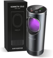 Kenneth Cole Portable Air Purifier, LED Light Purification & True HEPA Filter for, Smoke, Dust,Impurities & Odor Eliminator, Air Cleaner for Car, Office, Travel, Living Room Portable Room Air Purifier(Black)