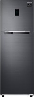 View SAMSUNG 345 L Frost Free Double Door 3 Star Convertible Refrigerator(Luxe Black, RT37A4513BX/HL)  Price Online