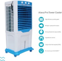 View SARAH COOLING 90 L Tower Air Cooler(White, Blue, Alexa Tower Pro Cooler) Price Online(SARAH COOLING)
