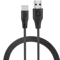 Elevn EL_E1AC_GRY 1 m USB Type C Cable(Compatible with MOBILE, Black, One Cable)