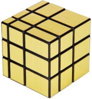 AZEENA Golden 3x3 High Speed Mirror Cube For Kids And Adults | Puzzle Games | Best Gift Option For boys And Girls | Stickerless Rubiks Toys | Multi Color Sticker Less, Super Smooth, Smart 3x3x3 Cubes(1 Pieces)