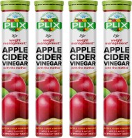Plix World's First Apple Cider Vinegar -60 Effervescent Tablets(4 x 15 No)
