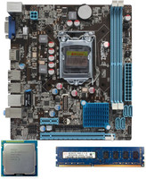 Connect Infotech Budget|Core i5 3rd|H61|4GB DDR3 Combo Motherboard(Multicolor)