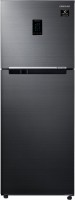 SAMSUNG 314 L Frost Free Double Door 3 Star Refrigerator(Luxe Black, RT34A4533BX/HL)