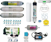 SEAZONE Water Purifier Pump 100 Gpd 24v, Membrane 80 Gpd Kit Solid Filter Cartridge(0.5, Pack of 25)