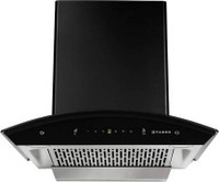 Faber Hood everest sc tc hc bk 60 Auto Clean Wall Mounted Chimney(black 1200 CMH)
