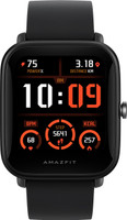 AMAZFIT Bip U pro 1.43 HD display GLONASS GPS & AI assistant Smartwatch(Black Strap, Regular)