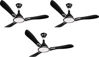 Orient Electric Areta Trendz metallic black and pearl pack of 3 1200 mm 3 Blade Ceiling Fan(Matt Black and Pearl, Pack of 3)