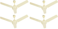Orient Electric New Breeze pack of 4 900 mm 3 Blade Ceiling Fan(Pearl Ivory, Pack of 4)