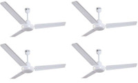 Orient Electric New Breeze pack of 4 900 mm 3 Blade Ceiling Fan(White, Pack of 4)
