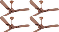 Orient Electric cristo Topaz Gold Metallic Brown pack of 4 1200 mm 3 Blade Ceiling Fan(Topaz Gold Metallic Brown, Pack of 4)