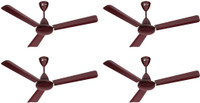 Orient Electric Hector-500 pack of 4 1200 mm 3 Blade Ceiling Fan(Brown, Pack of 4)