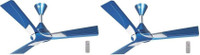 Orient Electric Wendy with remote Azure blue silver pack of 2 1200 mm 3 Blade Ceiling Fan(azure blue silver, Pack of 2)