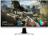 ViewSonic 27 inch HD Gaming Monitor (VX2781-MH (27 Inch) Full HD LED 1080p, 1ms, LED Frameless Monitor, Dual HDMI & VGA inputs, Refresh Rate 75 Hz, Eye Care Technology, Flicker-Free and Blue Light Filter)(Response Time: 5 ms)