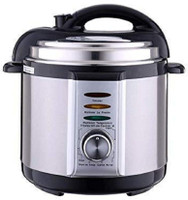 HUEX Stainless Steel Electric 7-in-1 Pressure Cooker and 4 L Sterilizer, Slow Cooker, Rice Cooker, Steamer, Sauté, Yogurt Maker, and Warmer for Home Kitchen (Silver,1Pcs) Electric Pressure Cooker(4 L, Silver)
