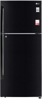 LG 437 L Frost Free Double Door 2 Star Refrigerator(Ebony Sheen, GL-T432AESY)   Refrigerator  (LG)