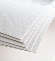 LRS Water Color Paper Small Size - 300 GSM 25% Cotton A5 Size -Half of A4- Pack of 10 Sheets 300 gsm Watercolor Paper(Set of 10, White)