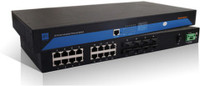 adaptek Rackmount Managed Redundant Ethernet Switches Network Switch(Black, Blue)