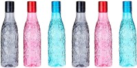 Case4You Resusable, Leak Proof Plastic Water Bottle Set of 4,Multicolor 1000 ml Bottle(Pack of 6, Multicolor, Plastic)