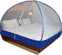 OnlineTree Polyester Adults Double Bed Foldable Mosquito Net(Blue)