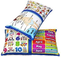 Smartcraft Cotton Toons & Characters Baby Pillow Pack of 2(Learning Pillow- Pack of 2)