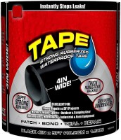 Paridhi Strong Rubberized Waterproof Tape Super Strong Adhesive Sealant Flex Seal Tape Instantly Stops Leaks 150 cm Single Sided Tape(Black Pack of 1)