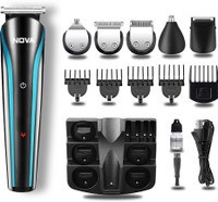 NOVA NG 1152/01 USB Trimmer 60 min  Runtime 9 Length Settings(Black, Blue)
