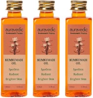 Auravedic Kumkumadi Tailam/oil for Face & Skin Brightening Kumkumadi to Purify, Detox, Glow & Renew Face & Skin | Beauty Ritual for Women and Men (Pack of 3)(300 ml)