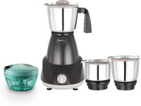 Pigeon Gusto Plus 14779 550 Mixer Grinder 3 Jars Black THE