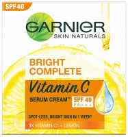 GARNIER Bright Complete VITAMIN C SPF40/PA+++ Serum Cream(45 g)