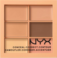 NYX PROFESSIONAL MAKEUP Conceal Correct Contour Palette 0.05 Oz 1.5 g Concealer(Multicolor, 1.5 g)