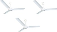 Crompton Cool breeze pack of 3 900 mm 3 Blade Ceiling Fan(white, Pack of 3)