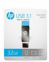 HP x302m 32 GB OTG Drive(Blue, Silver, Type A to Micro USB)