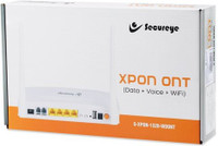SECUREYE XPON Optical Network Unit with 1 GE and 3 FE Port, 2 POTS and WiFi 1200 Mbps Router(White, Single Band)