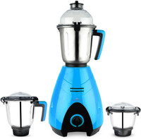 FRONTLINE Lotus 03 1000 Mixer Grinder (3 Jars, Blue, Steel)