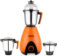 FRONTLINE by Frontrline Lotus 03 1000 Mixer Grinder (3 Jars, Orange, Steel)