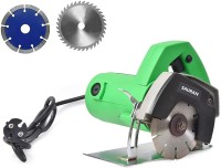 Sauran 110mm Marble Cutter CM4SA machine With 2 Blades, Heavy Duty with warranty Marble Cutter(1050 W)