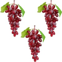 Reiki Crystal Products Artificial Fruits Grapes Combo for Kitchen Wall Hanging Decor Parties Restaurants Table Centerpiece Decor Pack of 3pc Artificial Fruit(Set of 3)