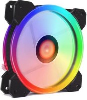 Obvie 120 Auto RGB Fans 120mm RGB Case Fans, Dual Light Loop RGB LED Fans, RGB Gaming PC Fans, Quiet Cooling Computer Fans Cooler(Black)